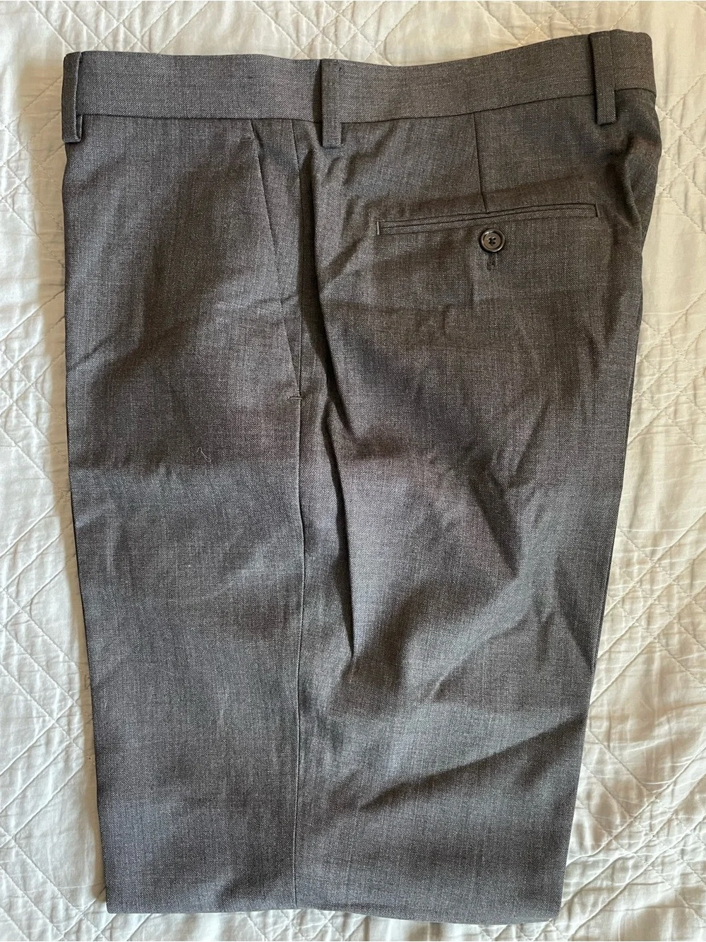 J. CREW Crosby Classic-fit suit pant in Italian worsted wool Gray 34 $250 BZ637